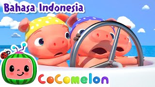 Tiga Babi Kecil Mencari One Piece!🏴‍☠️ | CoComelon Bahasa Indonesia - Lagu Anak | Nursery Rhymes