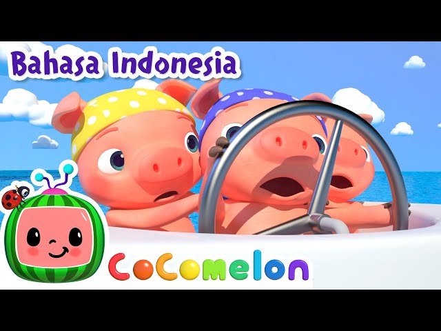 Tiga Babi Kecil Mencari One Piece!🏴‍☠️ | CoComelon Bahasa Indonesia - Lagu Anak | Nursery Rhymes class=