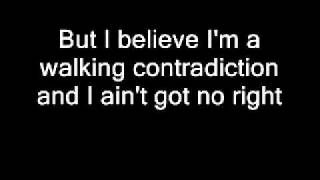 Walking Contradiction - Green Day (lyrics)