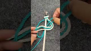 Macrame Square Knot Variation 🔑 #3 #Shorts#
