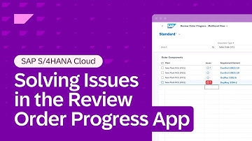 Solving Issues in the Review Order Progress App – Multilevel View in SAP S/4HANA Cloud | Demo
