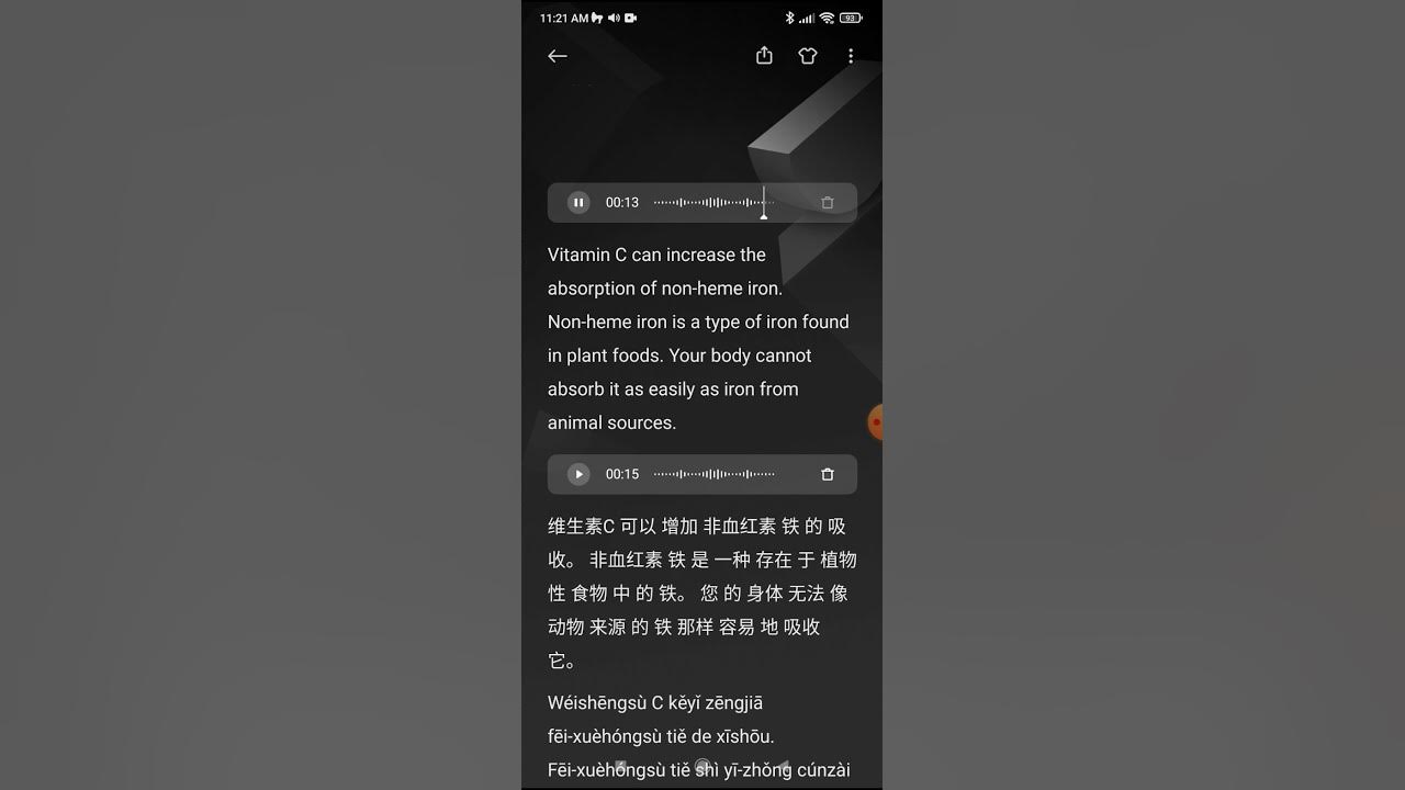 Vitamin C can increase the absorption of nonheme iron. Nonheme iron