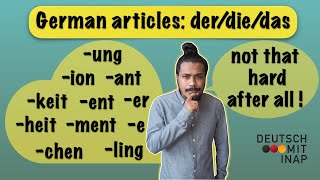 German articles : der, die, das | very useful hints and tips | how to learn German articles easily