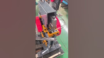 Combined punching and shearing machine. #ironworker #machine