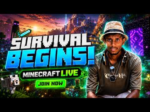 ⛏️ DAY 1 OF THE ULTIMATE MINECRAFT JOURNEY! 🚀