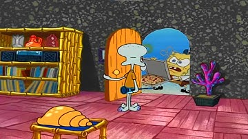 Squidward Trying to get  Pizza from SpongeBob Door Edition