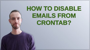 Raspberrypi: How to disable emails from Crontab?