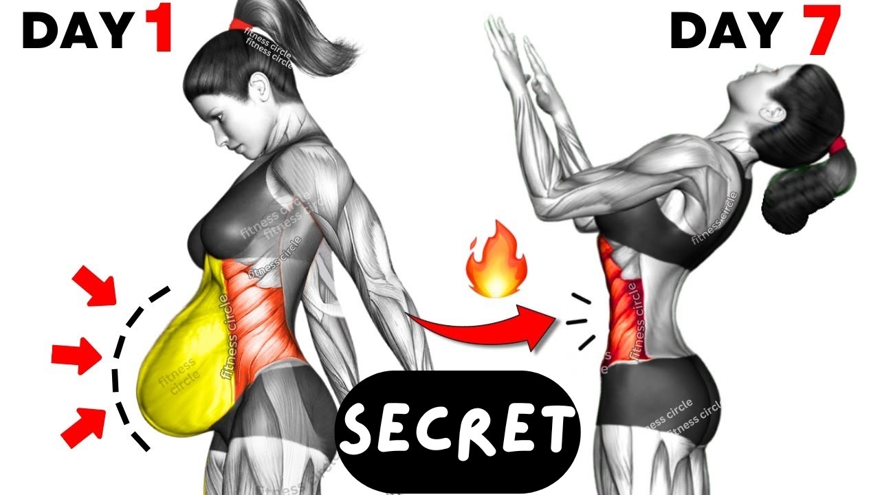 LOSE BELLY FAT IN 7 DAYS Challenge | Lose Belly Fat In 1 Week At Home