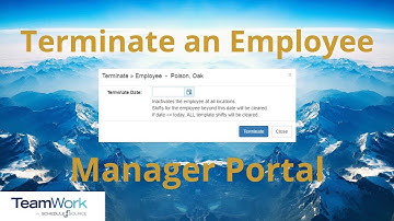 TeamWork 5 Manager Tutorial: How to Terminate an Employee