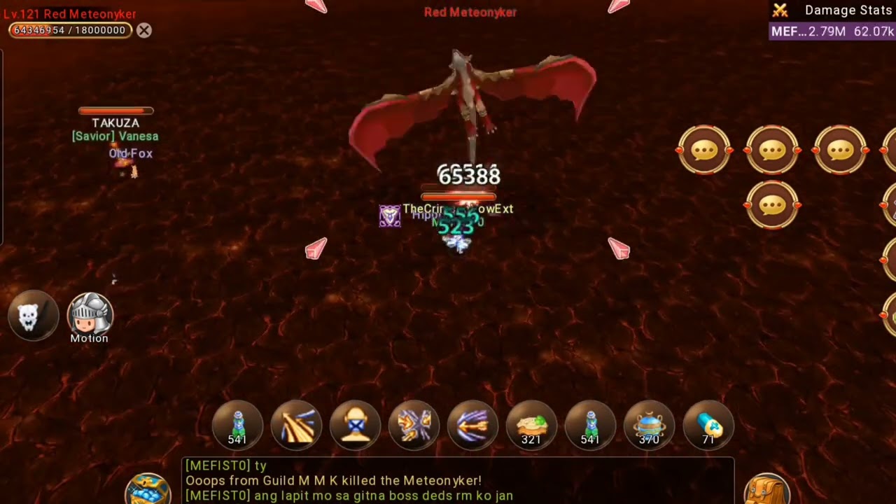 Flyff U |first try solo dps red meteo ranger pov