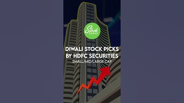 Diwali Stock Picks By HDFC Securities |#shorts #bse #nifty #sensex