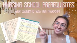 Nursing School Prerequisites: Complete BSN Transcript | What Classes to Take