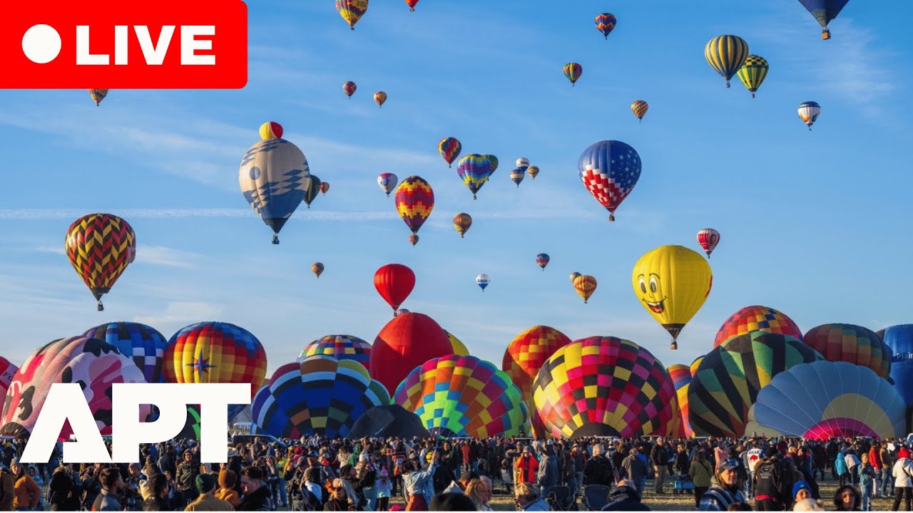 LIVE: Hundreds of Hot Air Balloons Fill the Skies at Albuquerque ...