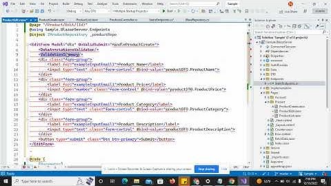 Razor Pages | Product Edit Razor| Blazor Forms Part 03