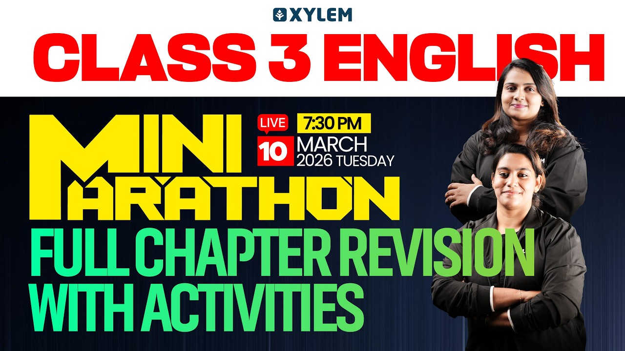 Class 3 English | MINI MARATHON -FULL CHAPTER REVISION WITH ACTIVITIES 🔴🔴