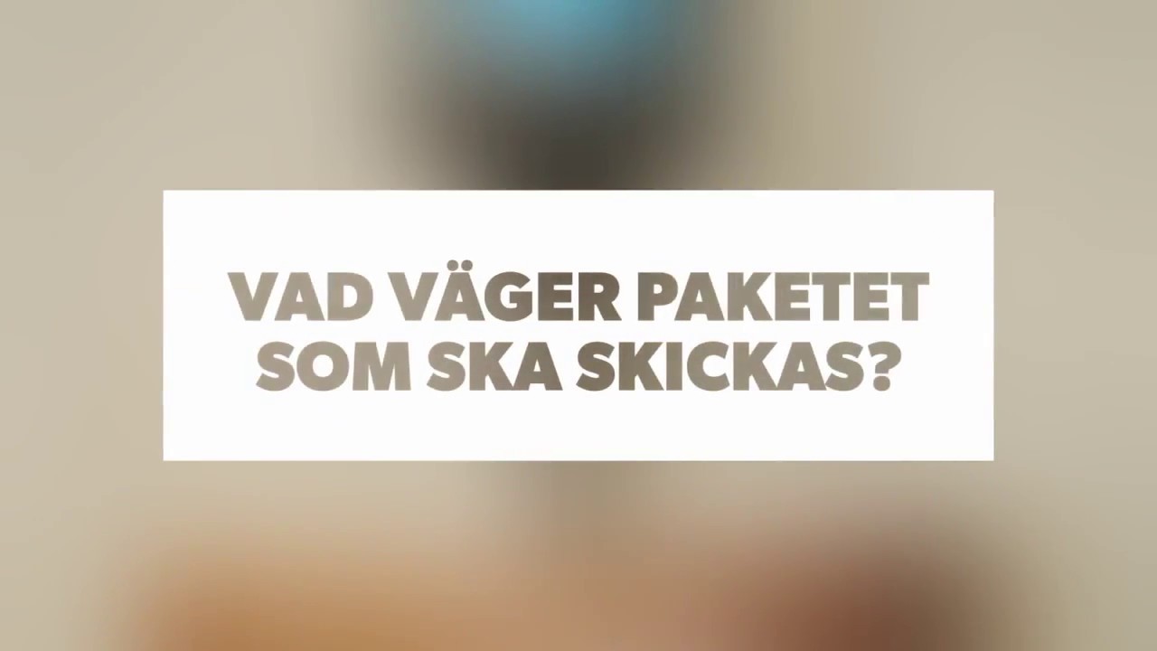 Väga paket med paket våg från Våghuset EEP kapacitet 60kg eller 150kg