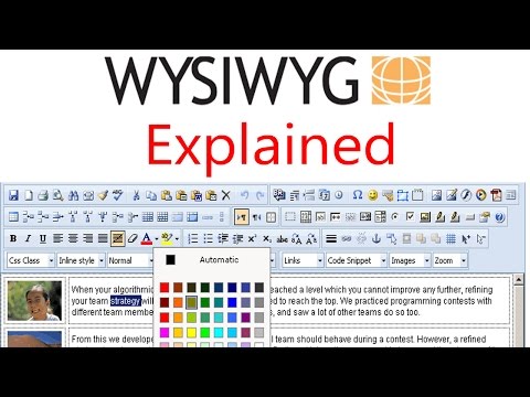 वीडियो: Wysiwyg संपादक का उद्देश्य क्या है?