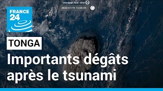 Les Tonga déplorent d'importants dégâts après un tsunami provoqué par une éruption