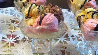 كلاص رائع سهل اقتصادي لذيذ جدا باربع نكهات Glace facile