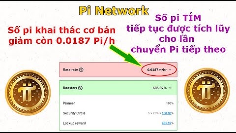 Pi Network: Tốc độ khai thác cơ bản giảm còn 0.0187 Pi/h. Số Pi TÍM tiếp tục được tích lũy.
