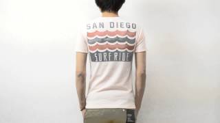 KRIFF MAYER（クリフメイヤー） SAN DIEGO 半袖 Tシャツ メンズ プリントTシャツ タイトフィット スリム 細身 ストレッチ サーフT マリン 日本製 1419901mv141