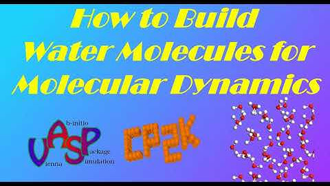 Learn Materials Studio: Part-5: How to Build Water Clusters for Molecular Dynamics-VASP - CP2K -QE