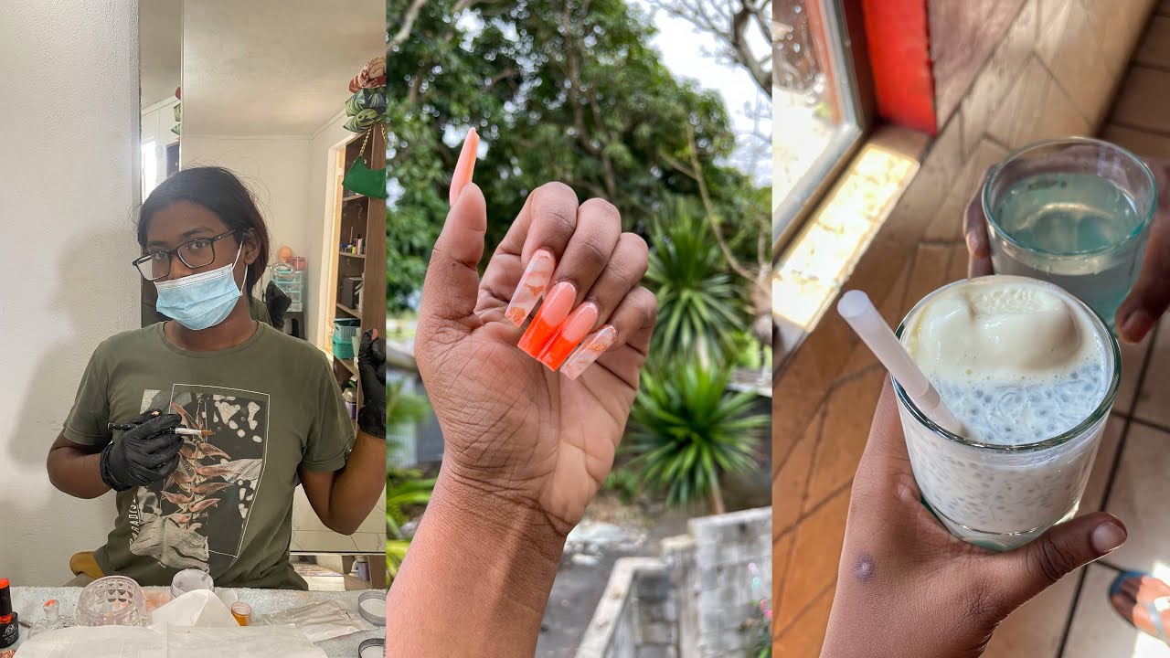 MINI VLOG | Doing my nails at Luxury Nails 💅🏽 💸