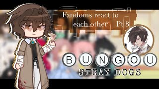 Fandoms react / Bungou Stray Dogs / Dazai Osamu [8/10]
