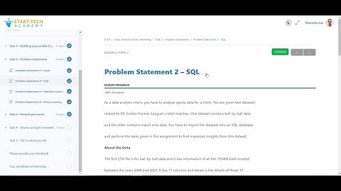 Start-Tech Academy iStep Program Task2: IPL-Matches-Analysis-Using-SQL-on-Microsoft-SSMS