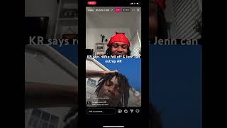 #kylerichh Talking On #26ar says ROCKO FELL OFF & #jenn can outrap #26ar  #fyp  #nydrill #41 #bmg