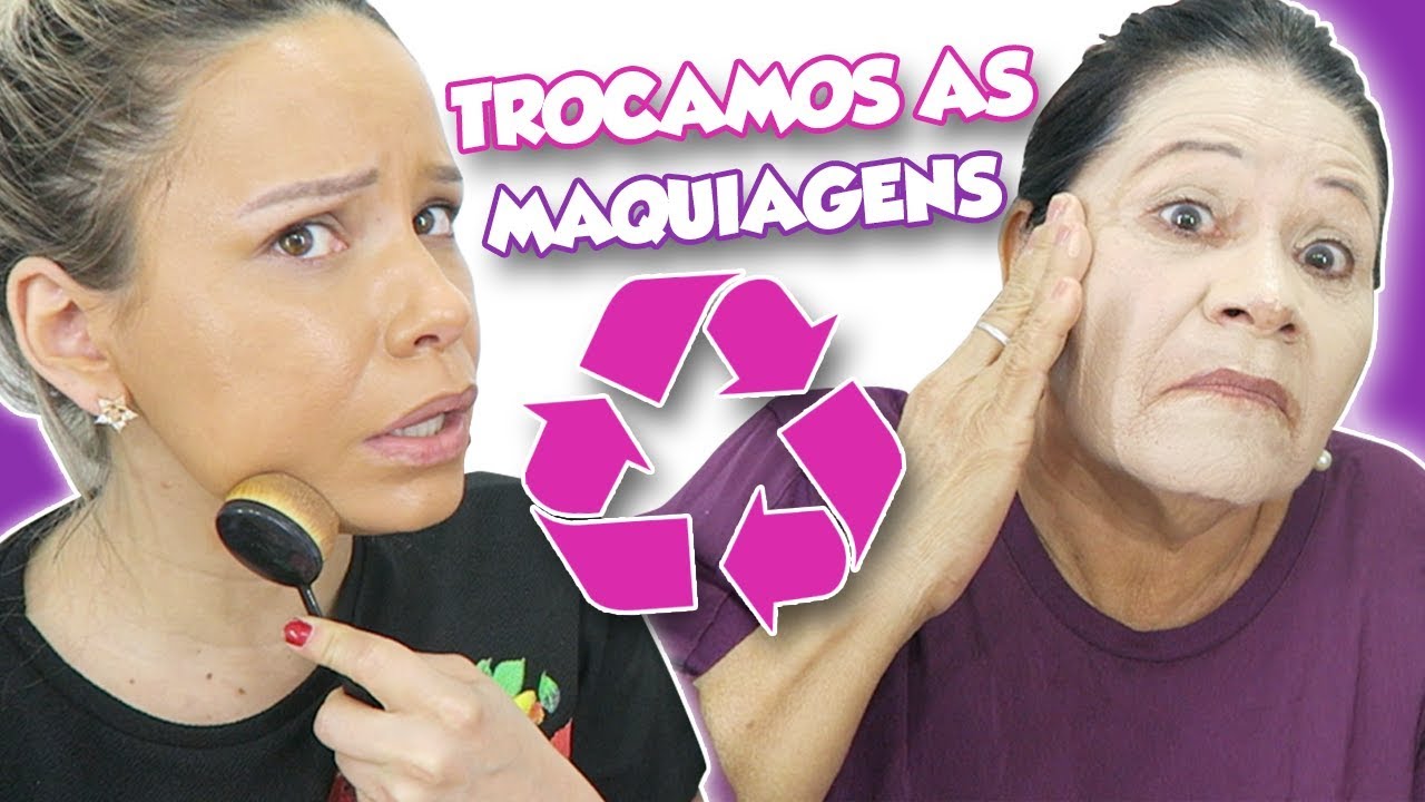 MÃE E FILHA TROCANDO AS MAQUIAGENS!