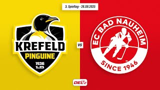 3. Spieltag DEL2 | Krefeld Pinguine vs. EC Bad Nauheim | Game Highlights