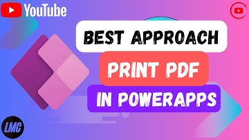 Print a pdf in PowerApps, best approach!!