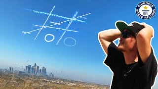 Playing The Worlds Largest Game of Tic Tac Toe In The Sky