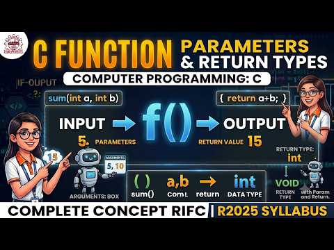 CS25C01 | Computer Programming: C | Function Parameters and Return Types | R2025 | Anna University