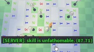 blockerman's minesweeper speedrun (snowy) [87.71]