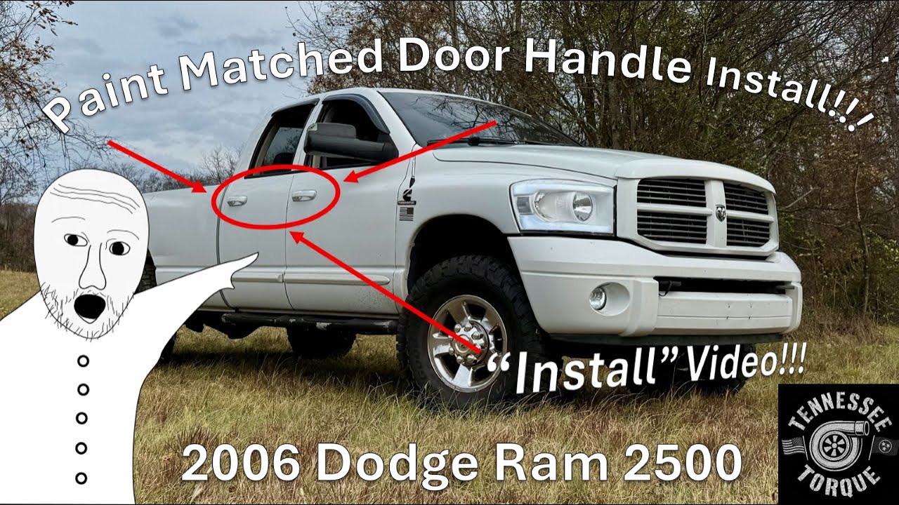 Installing Paint Matched Door Handles!!! - 2006 Dodge Ram 2500