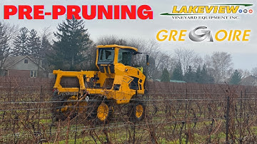 PrePruning Vineyards with a Gregoire GL8.6 Multifunction Tractor