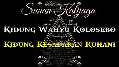 Kidung Wahyu Kolosebo Terjemahan bahasa Indonesia