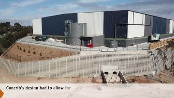 The 900m² Concrib P/L  Berrinba Crib Wall Completion Video