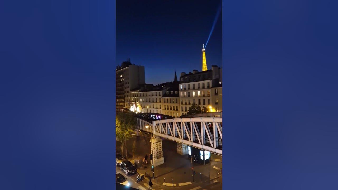 Amazing Eiffel Tower view from the 4th floor at Citadines Apart’hotel Tour Eiffel Paris shorts