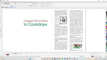 Paragraph Text Formatting In Coreldraw 2024