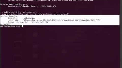 Tech Tip -- Touchscreen Calibration In Linux