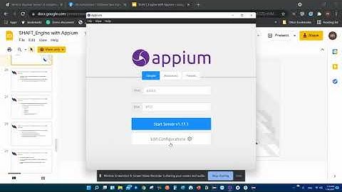 1 Appium Installations