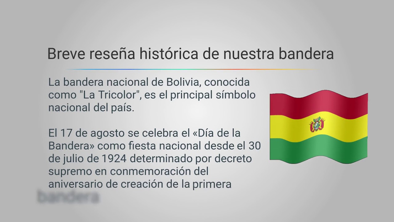 Día de la bandera boliviana - YouTube
