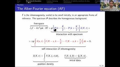 Dr. Agis Athanassoulis | The Alber Equation: The Bifurcation Between Landau Damping and Rogue Waves