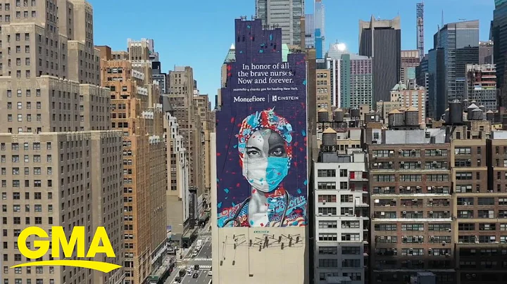 Large-scale mural in heart of Manhattan honors nurses on the frontlines l GMA Digital