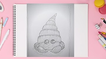 How to Draw a Hermit Crab Step by Step Easy