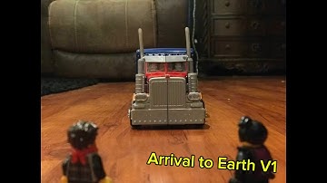 Transformers 2007 Arrival to earth scene recreation v1 [Transformers stop-motion]