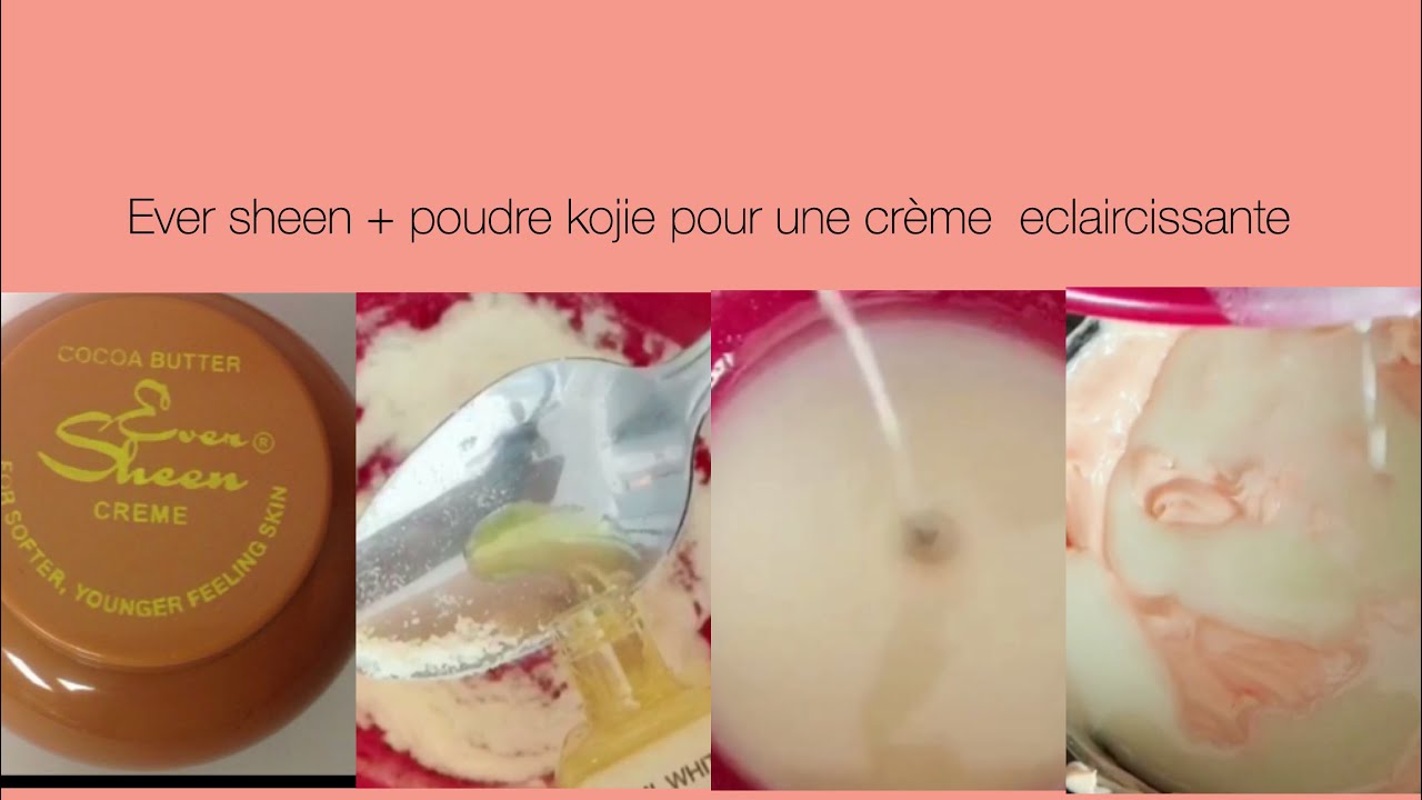 Comment faire un mélange de crème Visage / lait corps éclaircissante avec la poudre kojie YouTube